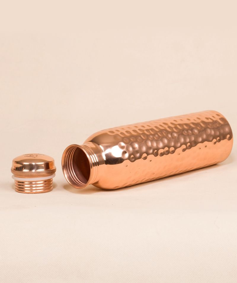 Hammered Copper Water Bottle, 950 ml