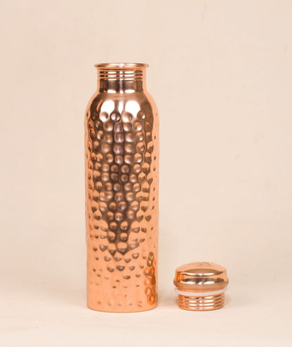 Hammered Copper Water Bottle, 950 ml