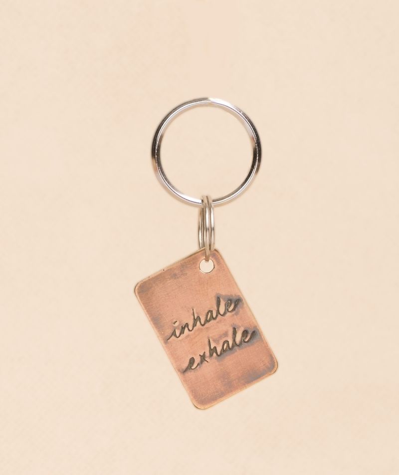 Inhale Exhale Key Chain