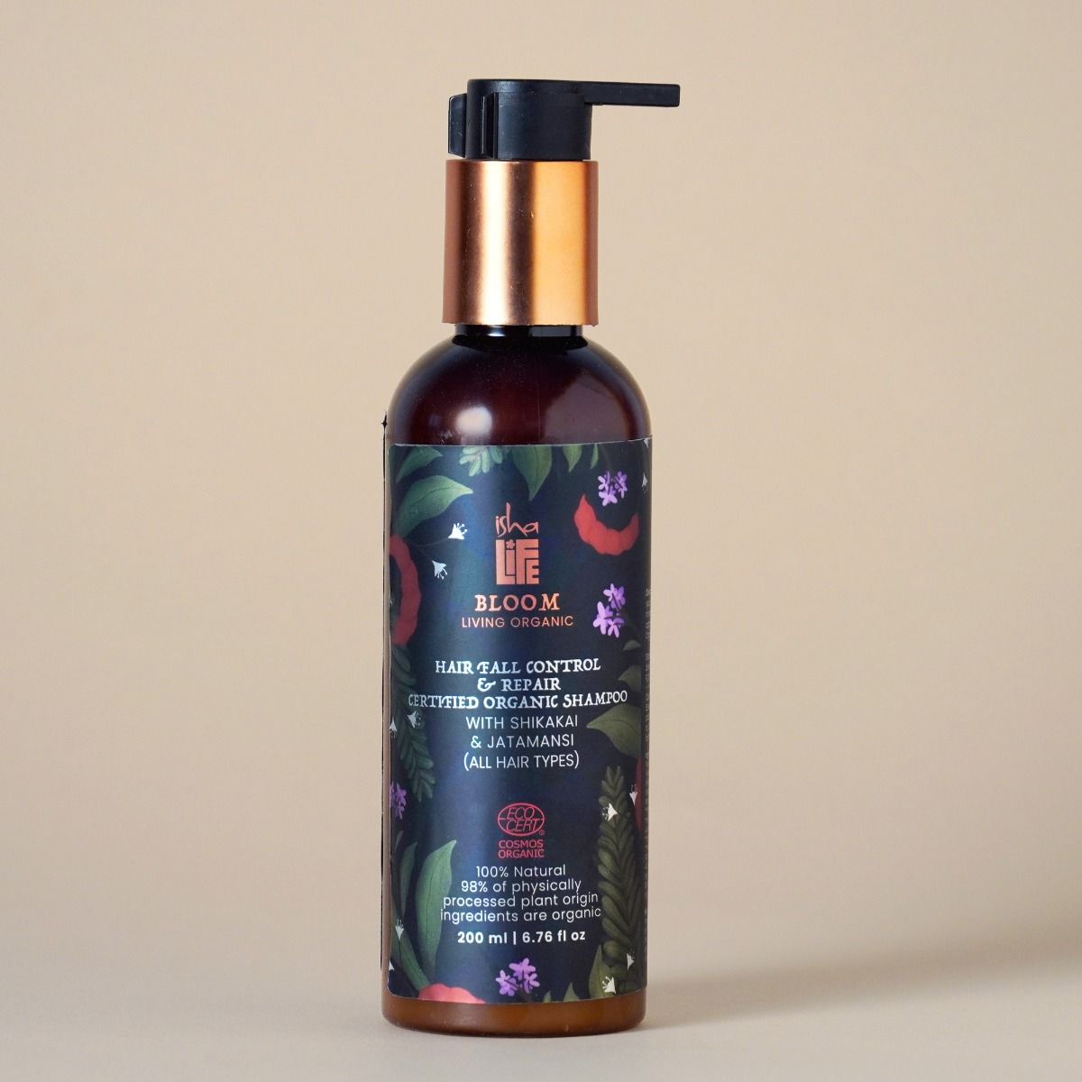 Hairfall Control & Repair Organic Shampoo with Shikakai and Jatamansi(All hair types) - 200ml