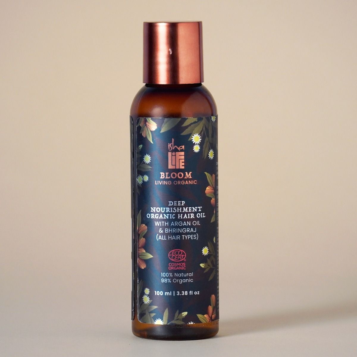 Deep Nourishment Organic Hair Oil With Argan Oil & Bhringraj (All Hair Types) - 100ml