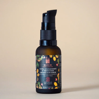 Extra Nourishment & Protection Organic Hair Serum With Buriti Oil & Almond Oil (All Hair Types) - 30ml