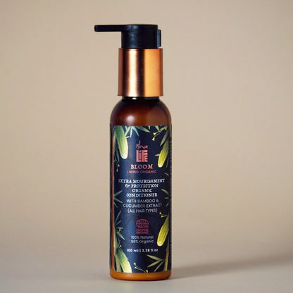 Extra Nourishment & Protection Organic Hair Conditioner With Bamboo & Cucumber Extract (All Hair Types) - 100ml