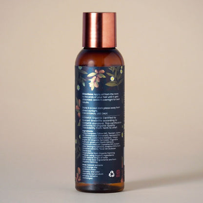 Deep Nourishment Organic Hair Oil With Argan Oil & Bhringraj (All Hair Types) - 100ml