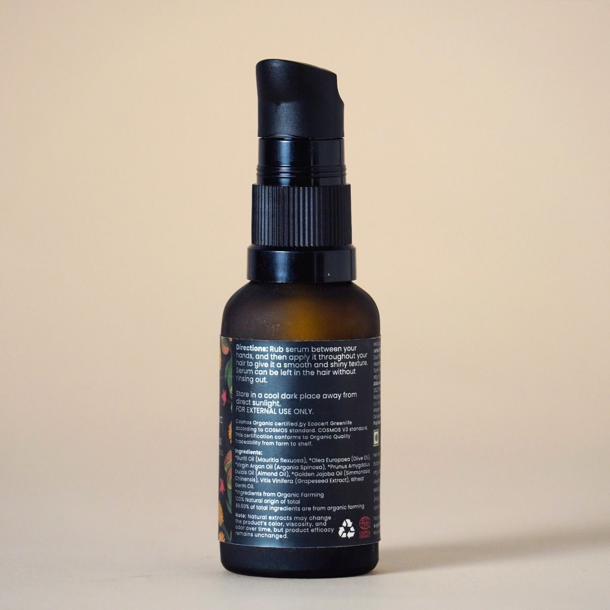 Extra Nourishment & Protection Organic Hair Serum With Buriti Oil & Almond Oil (All Hair Types) - 30ml