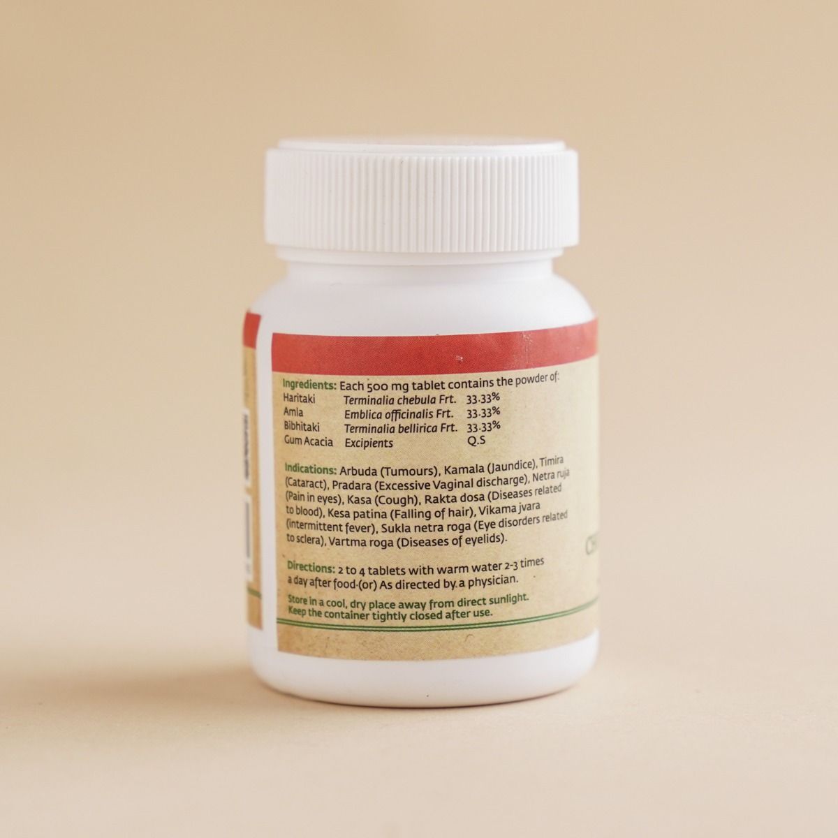 Tiripala Choorana Mathirai Tablet (Triphala Tablet), 100 pcs – Desify