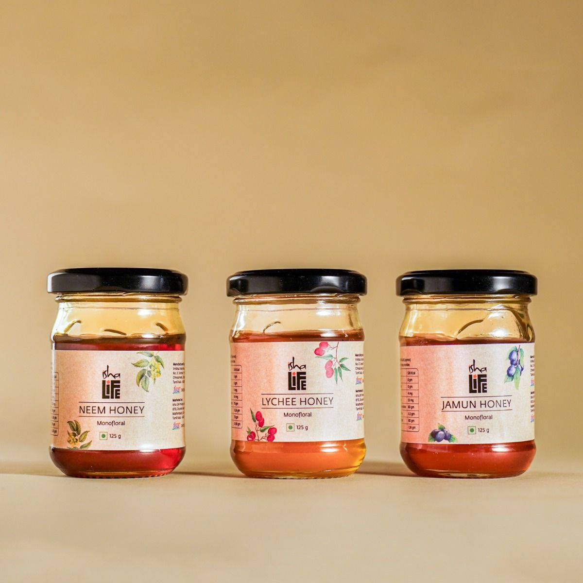 Gourmet Honey Gift set : Neem , Lychee & Jamun Honey