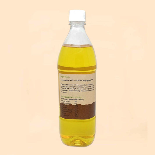 Natural Cold pressed Groundnut Oil (1 Litre)