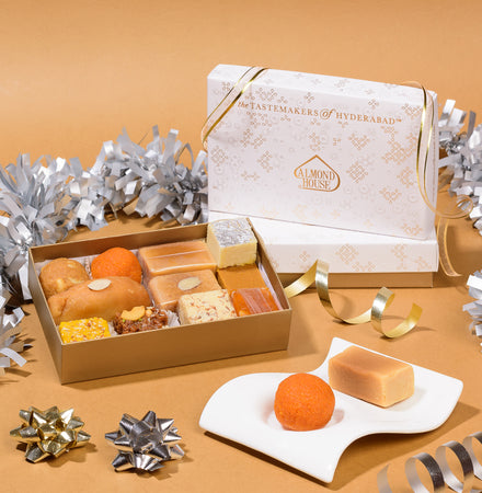 Assorted Sweets-500Gms(12 Variety Assortment) - Gift Packs - Buy Online from Almond House | Desify