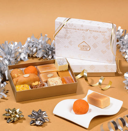 Assorted Sweets-500Gms(12 Variety Assortment) - Gift Packs - Buy Online from Almond House | Desify