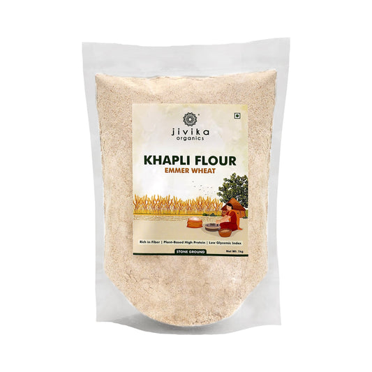 Jivika Khapli Flour Emmer Wheat 1Kg