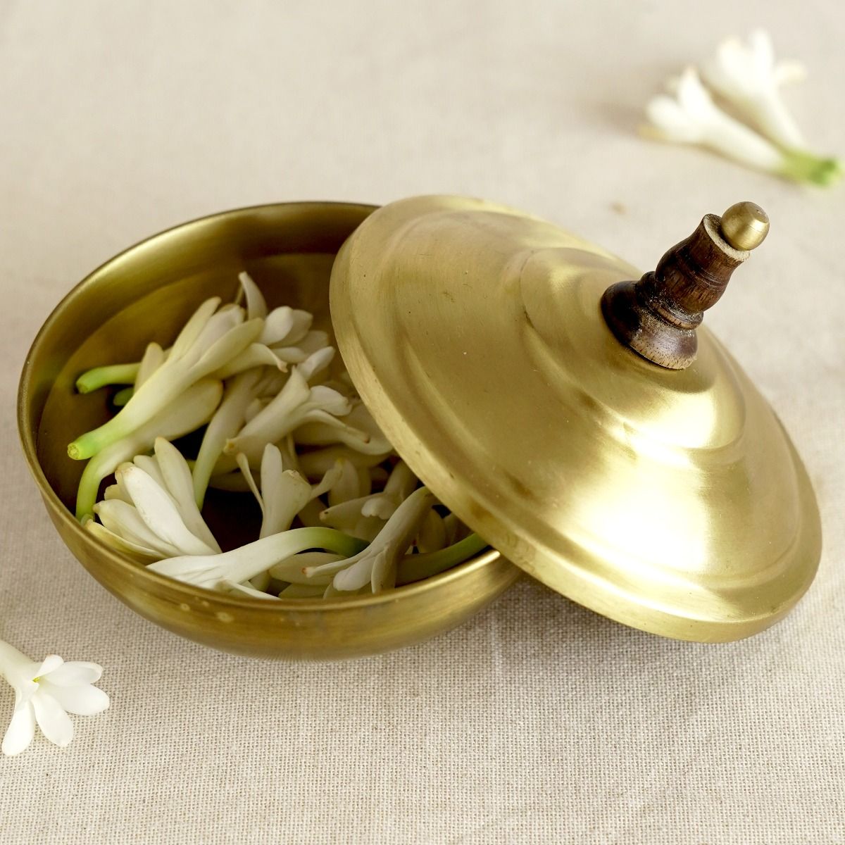 Stupa Brass Container