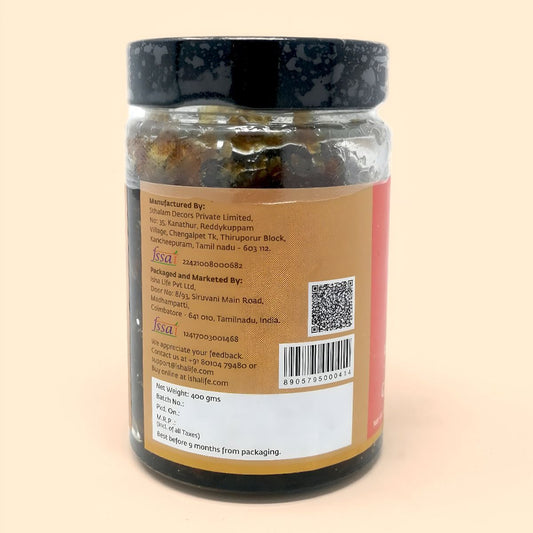 Rose Gulkanth (400 gm). Natural rose petals soaked in pure honey. No jaggery. No synthetic preservatives. No added rose extracts.