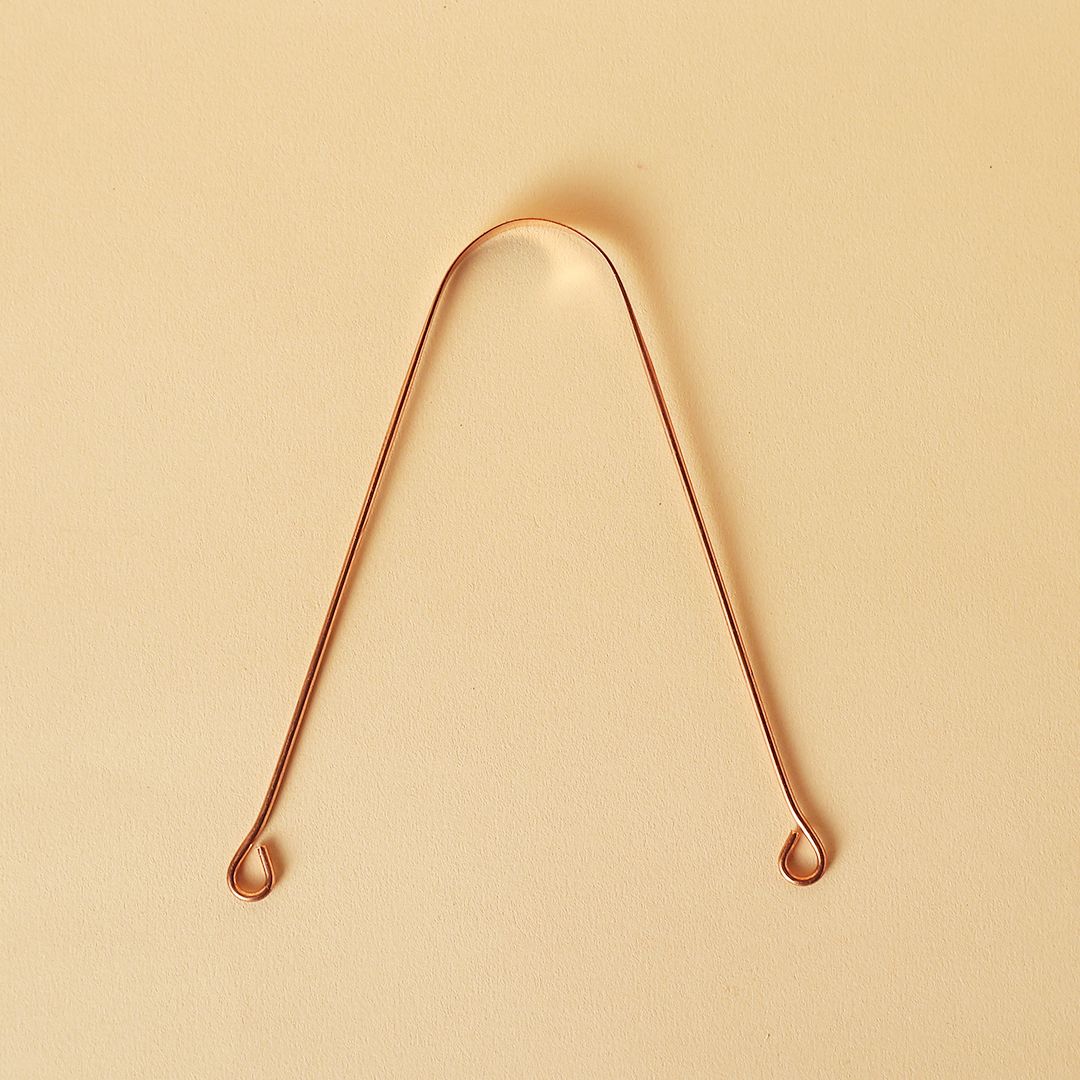 Copper Tongue Cleaner. Tongue scraper for oral hygiene. Festive gift.