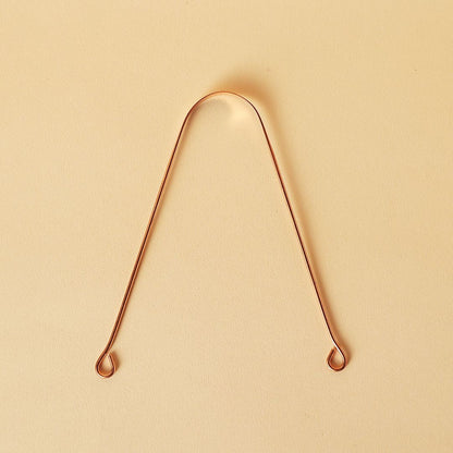 Copper Tongue Cleaner. Tongue scraper for oral hygiene. Festive gift.