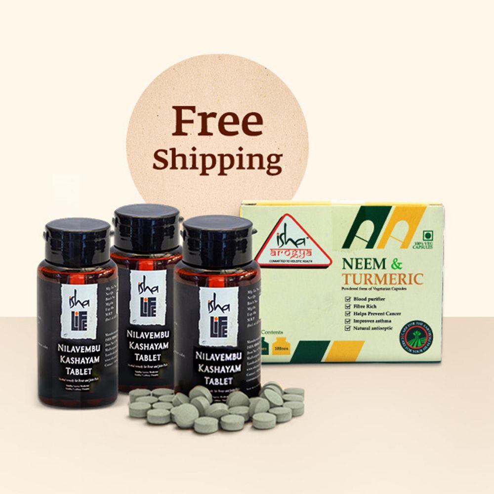 thumbnail image 2 of Isha Life Neem & Turmeric Powder In Veg Capsules – Combo Pack (100 + 100 Capsules) Detox & Immune Support 2 of 4