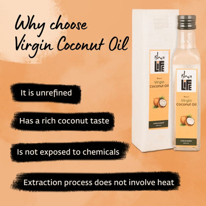 Virgin coconut oil, Traditionally cold-pressed, No additives and preservatives (500ml)