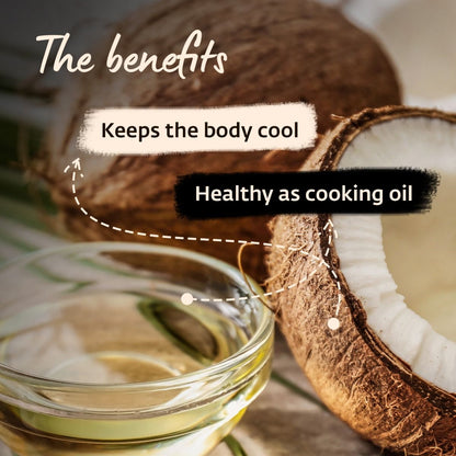 Virgin coconut oil, Traditionally cold-pressed, No additives and preservatives (500ml)
