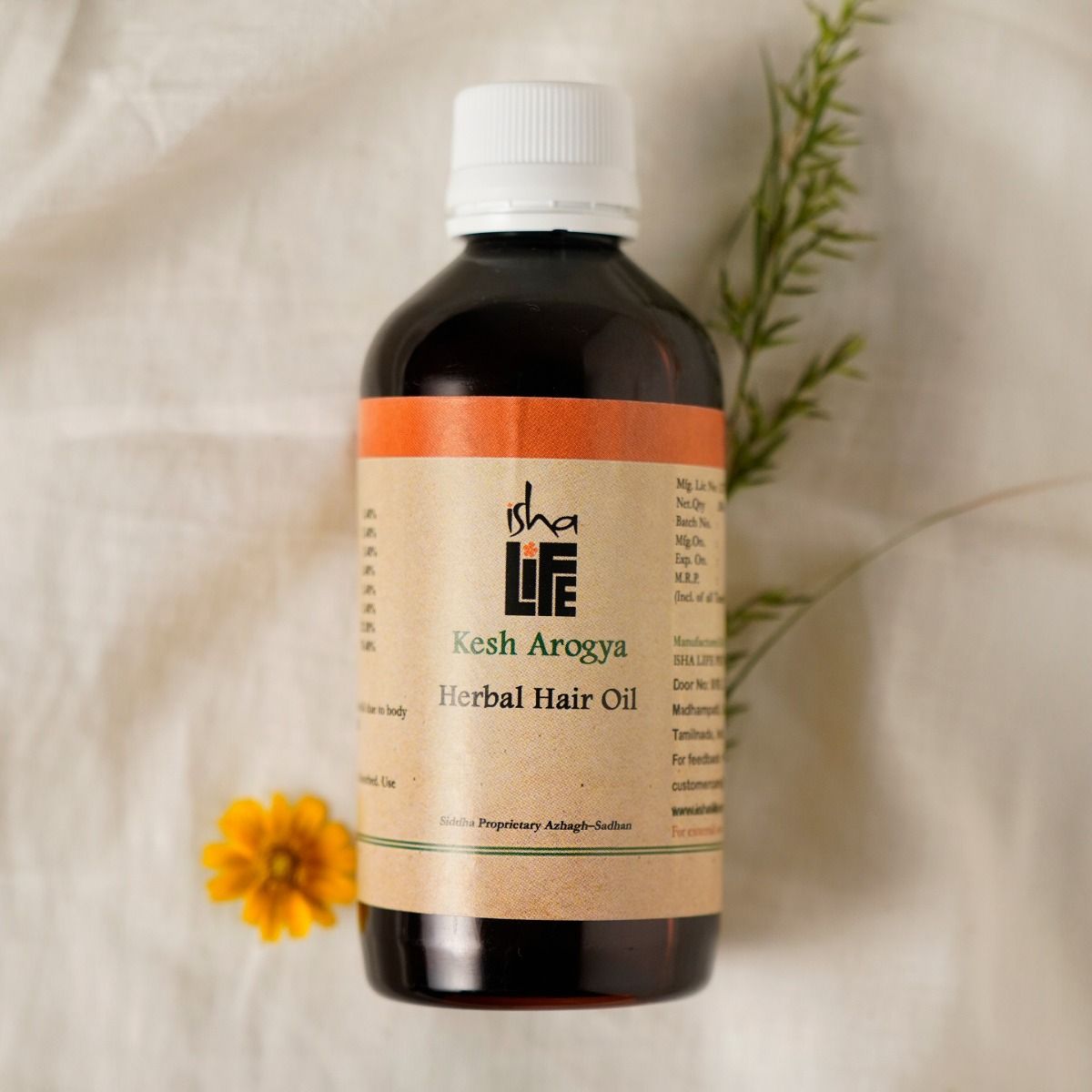 Kesh Arogya Hair oil (200ml). Siddha Formulation. Medicated Herbal Hair Oil. Strengthens Hair Roots.