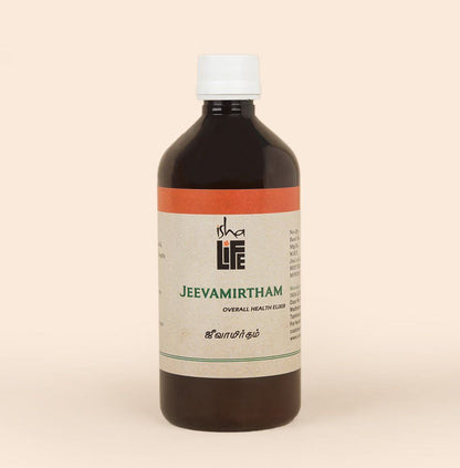 Jeevamirtham (500 ml). IshaÕs unique Siddha formulation. Helps boost immunity.