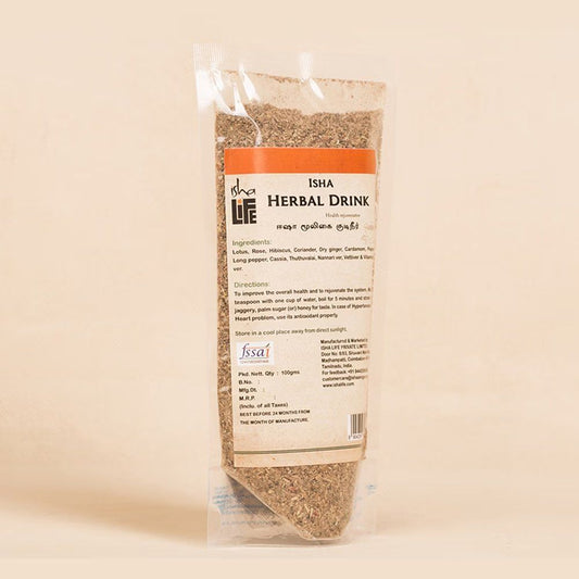 Isha Herbal Drink (100gm). Ayurvedic tea. Healthy & rejuvenating drink. A refreshing tea alternative.